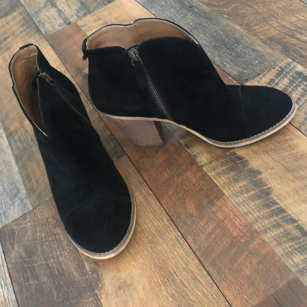 Black Suede Booties